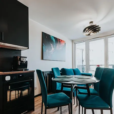 Daire Blue Apartment Portovo W Gdansku Blisko Starego Miasta *
