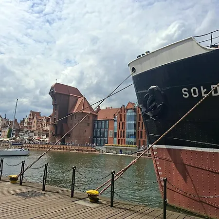 Lägenhet Blue Portovo W Gdansku Blisko Starego Miasta Gdańsk